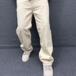 Beige Loose Baggy Fit Non-Stretchable Jeans photo review