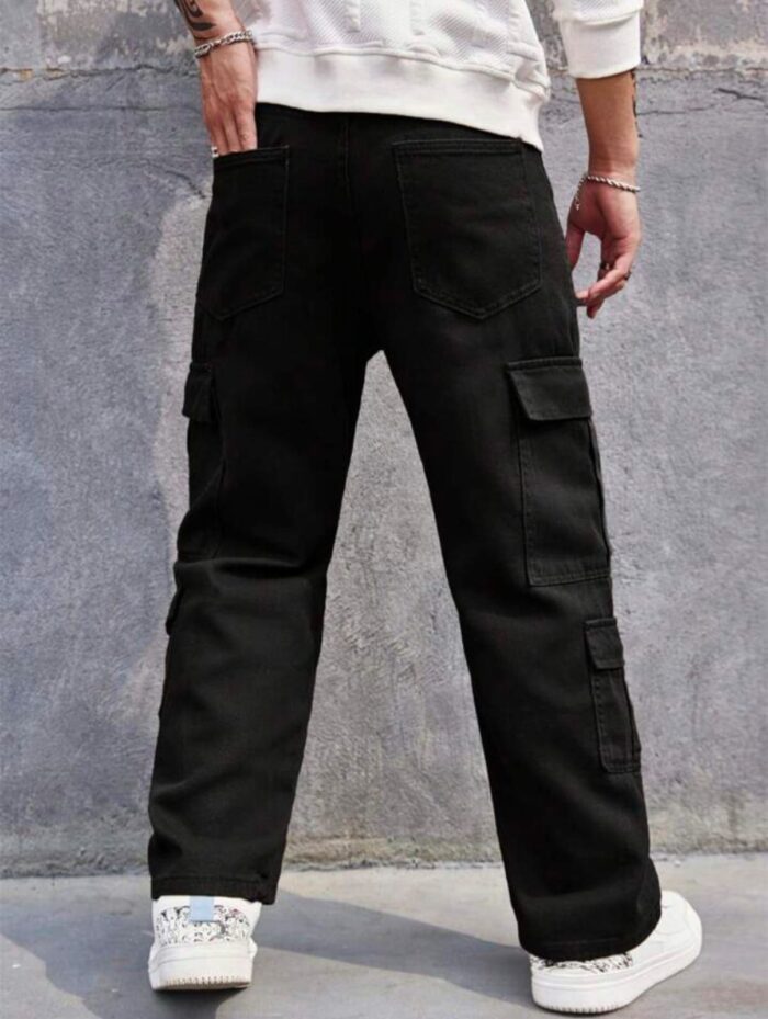 men's black cargo