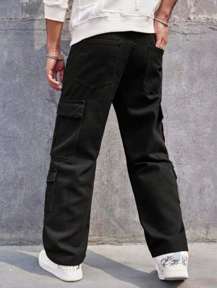 men's black cargo