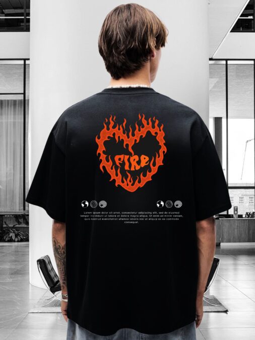 Oversized Fire T-Shirt