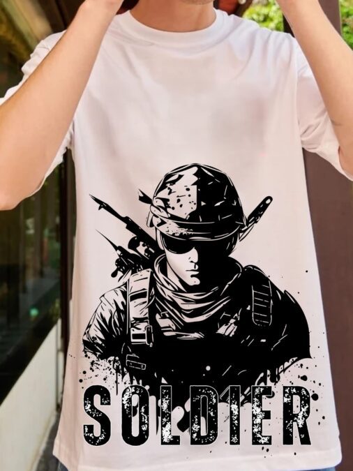 Soldier White Oversized T-Shirt